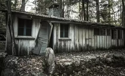 abandoned cabin in Elkmont Ghost Town