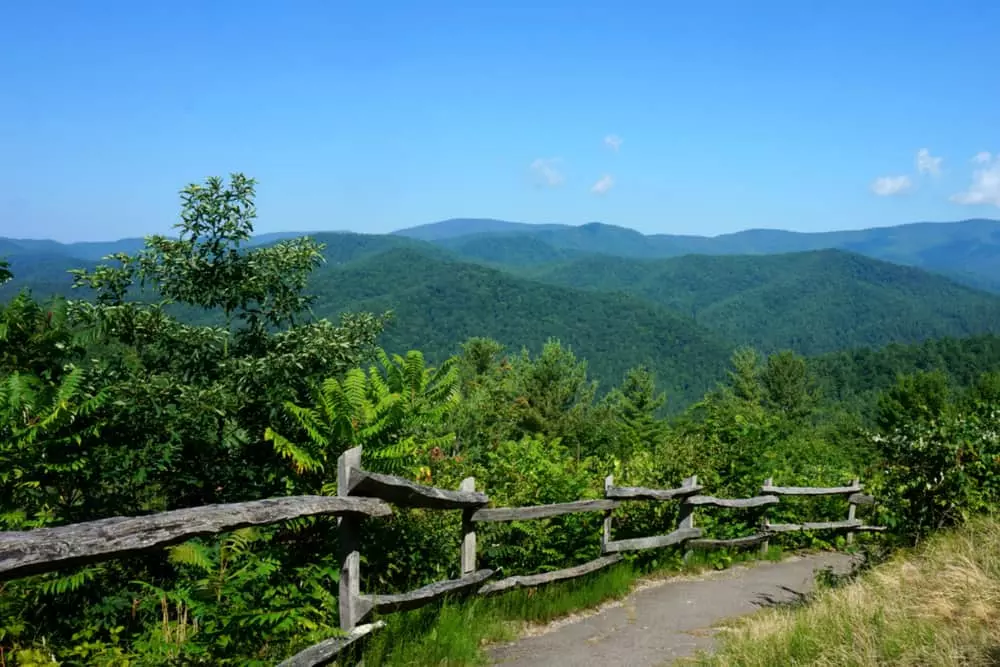 Mountain view from Cataloochee trail