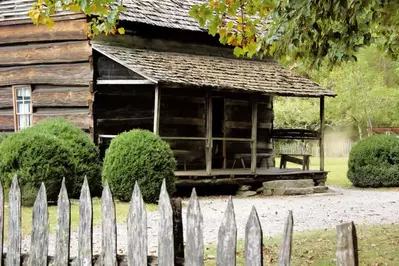 historic cabin in the Great Smoky Mountains National Park