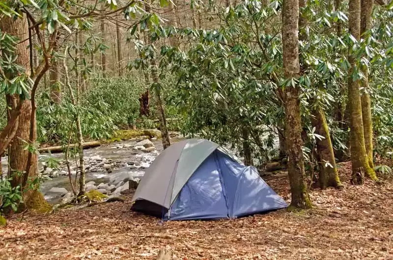 tent on campsite