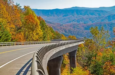 Foothills Parkway in fall