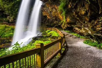waterfall in Nantahala National Forest