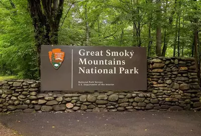 Great Smoky Mountains National Park Sign