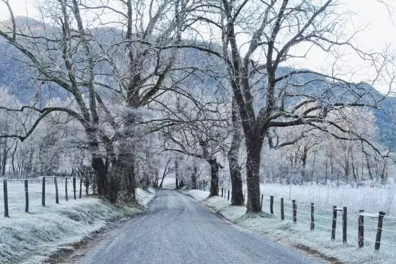 Cades Cove in the winter 