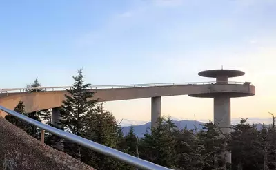 clingmans dome tower in the great smoky mountains national park