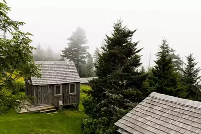 cabins in the LeConte Lodge community in the Smoky Mountains
