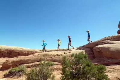 Children enjoy one of the many National Parks across the country.