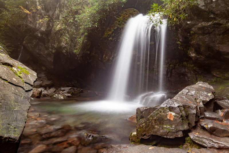 Grotto Falls in Smoky Mountains