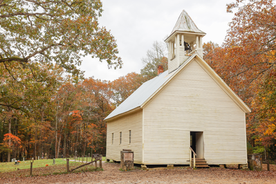 primitive baptist church during fall