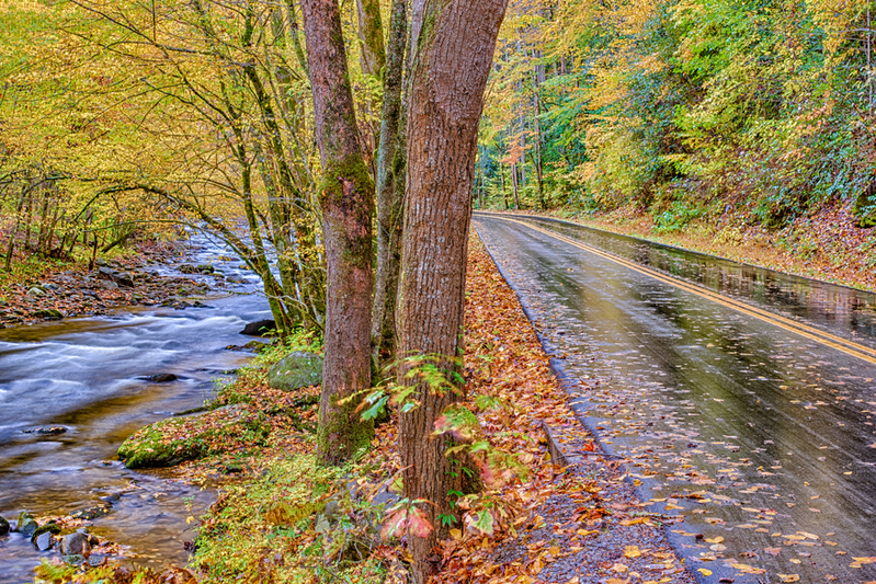 rain in the smoky mountains