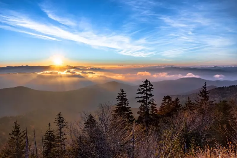 sunrise in GSMNP