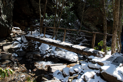 alum cave winter bridge