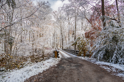 great smoky mountains in the winter