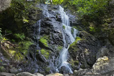 Cataract Falls is one of the best kid friendly Smoky Mountain hiking trails